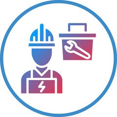 Vector Design Electrician Service Icon Style