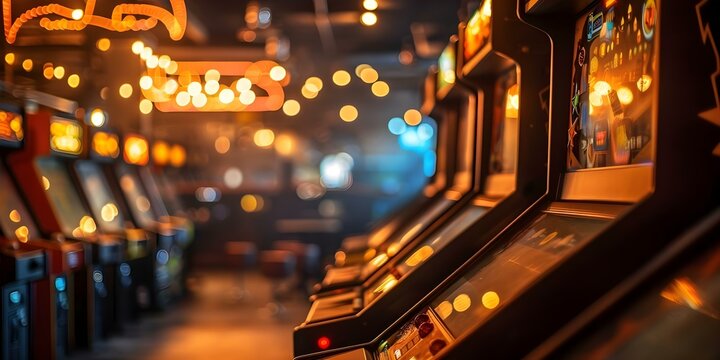 Modernized Classic Arcade Games with a Retro Virtual Reality Twist. Concept Virtual Reality, Classic Arcade Games, Modern Technology, Retro Twist