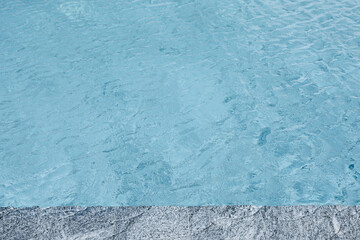 abstract blue color water wave in swimming pool pure natural swirl pattern texture