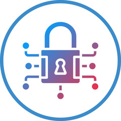 Vector Design Data Encryption Icon Style
