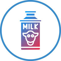 Vector Design Milk Bucket Icon Style