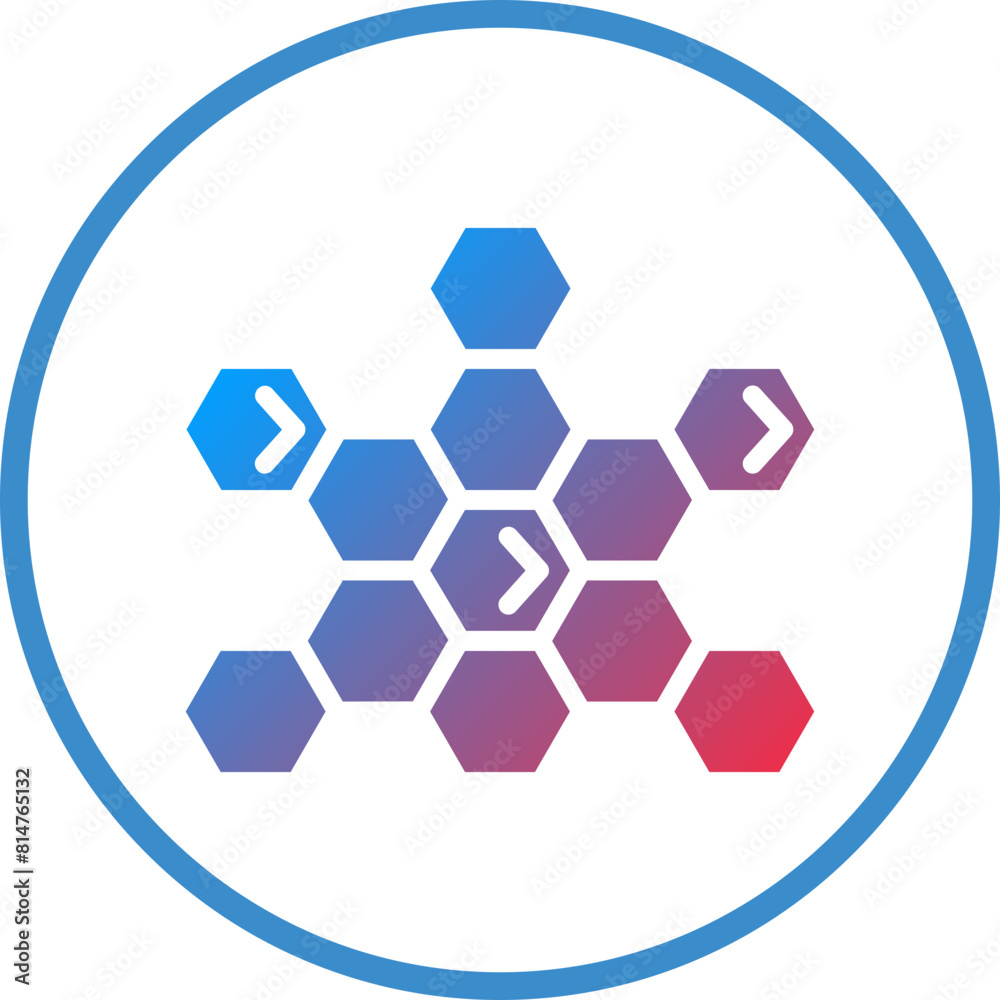 Poster Vector Design Honeycomb Icon Style