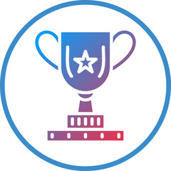 Vector Design Trophy Icon Style