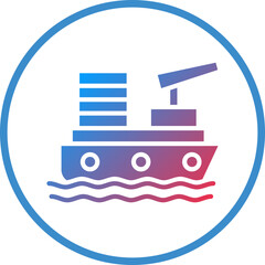 Vector Design Gunboat Icon Style