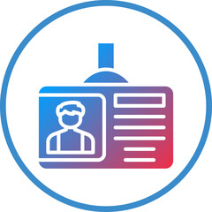 Vector Design ID Card Icon Style