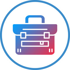 Vector Design Briefcase Icon Style