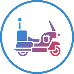 Vector Design Motorbike Icon Style