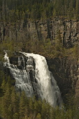 View of Skjervsfossen in Norway