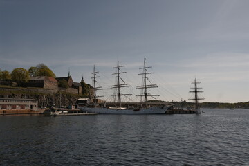 Ship in Oslo harbour