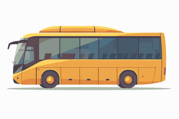 Bus illustration. Bus for transporting people. Urban and intercity mode of transport.