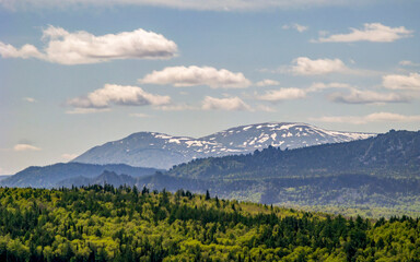 Fototapeta premium the highest peak of the Southern Urals, Mount Yamantau in the Republic of Bashkortostan