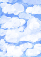 blue sky with clouds