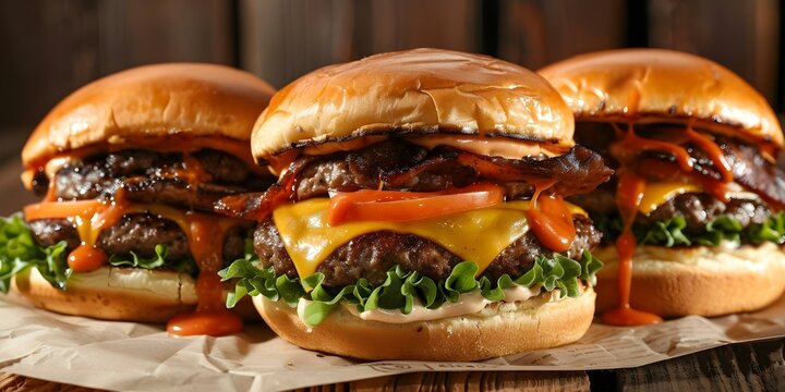 Gourmet burger subscription boxes offer a range of delicious burgers to subscribers. Concept Food Subscription, Gourmet Burgers, Subscription Boxes, Delicious Flavors, Culinary Experience