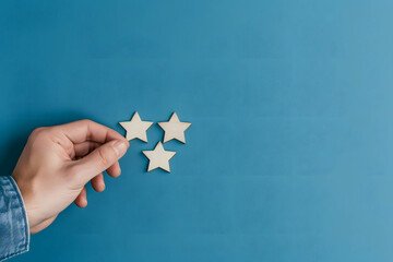 A customer satisfaction survey showing excellent ratings and positive review