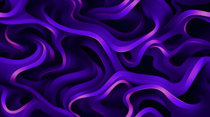 futuristic neon squiggle figures flyer purple hues design poster background