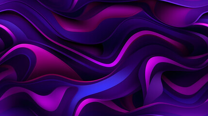 futuristic neon squiggle figures flyer purple hues design poster background