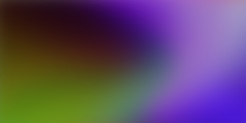 Dazzling blurred abstract ultrawide multicolored dark mix neon yellow lilac brown purple blue green gradient background. Perfect for design, banners, wallpapers, templates, creative projects, desktop
