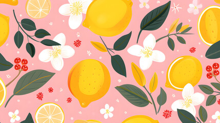 Digital lemons minimalist illustrator abstract graphic poster background