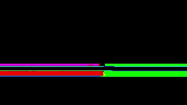 Effects such as noise and glitches. Image of a broken LCD screen.