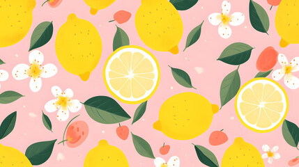 Digital lemons minimalist illustrator abstract graphic poster background