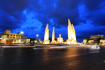 The Democracy Monument is a historical of constitution monument in Bangkok, Thailand 