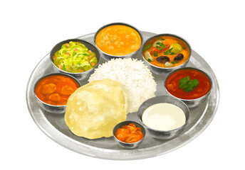 ミールス　南インド料理　カレーセット