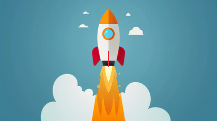 A rocket icon with flames, indicating productivity and task management applications