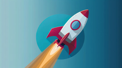 A rocket icon with flames, indicating productivity and task management applications