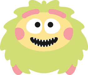 Cute Monster Illustration Element