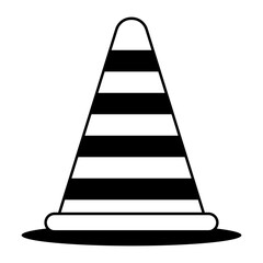 Construction zone or Site ahead vector icon design, Labor Day Symbol, 1st of May Sign,  International Workers Day stock illustration, Barrier Cone concept