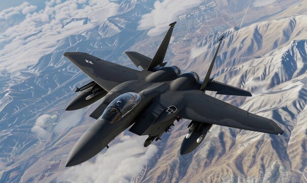 Peaceful deployment, F15 fighter jet mission