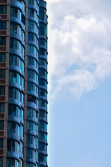 Windows of business building. Building abstract.  Building background.