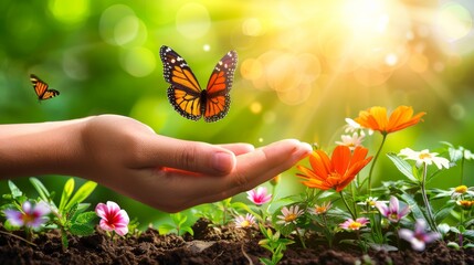 Harmony  a sustainable utopia where humans and nature thrive in perfect balance and coexistence