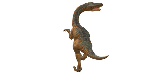 Obraz premium Velociraptor Dinosaur isolated on a Transparent Background