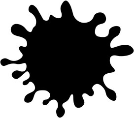 Drip paint icon. Splash and  Liquid drop icon.Vector