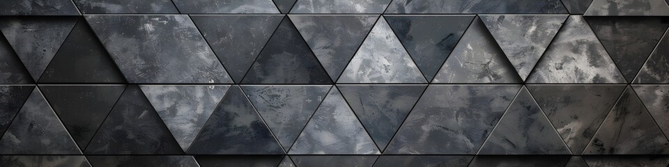 Black and gray grunge background with triangular shapes, perfect for dark backgrounds or graphic design projects

