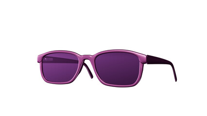 a pair of sunglasses with purple lenses on a black background
