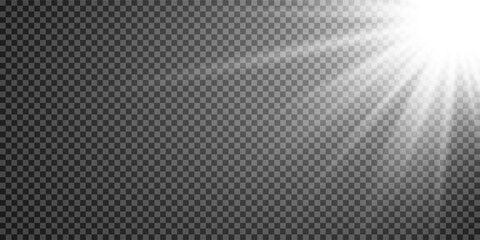 Vector illustration of abstract flare light rays