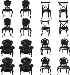 silhouettes of chairs