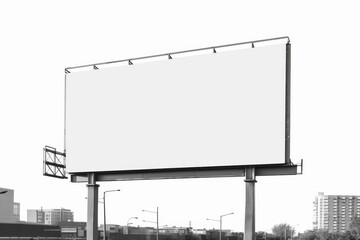 Obraz premium Blank a large billboard on the sky view background.