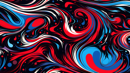 Obraz premium red and blue patterns geometric shapes design poster background