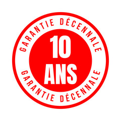 Symbole garantie décennale en France