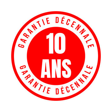 Symbole garantie d&eacute;cennale en France