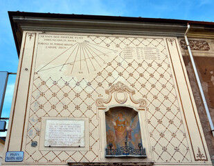 sundial in Tortona Alessandria Italy