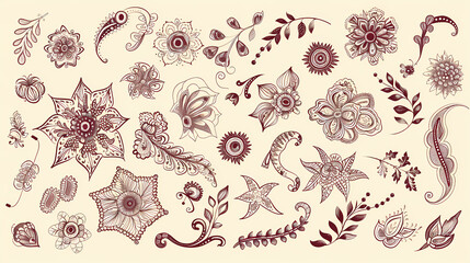 Old lace seamless pattern ornamental flowers vector image