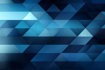 Obraz premium Abstract blue geometric background with triangles.