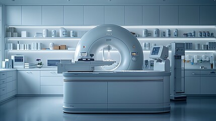 Behold the elegance of medical technology as the lens captures the ultra HD details of advanced diagnostic equipment, its flawless surfaces reflecting the pursuit of excellence in healthcare.