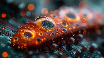 Behold the elegance of microelectronics, where the tiniest components come together to form a masterpiece of technological ingenuity,