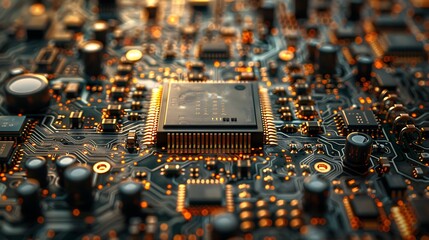 Behold the elegance of microelectronics, where the tiniest components come together to form a masterpiece of technological ingenuity,