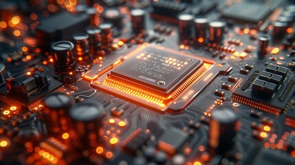 Behold the elegance of microelectronics, where the tiniest components come together to form a masterpiece of technological ingenuity,